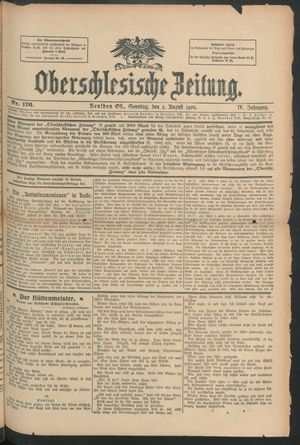 Oberschlesische Zeitung on Aug 2, 1908
