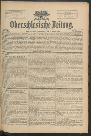 Oberschlesische Zeitung vom 06.08.1908
