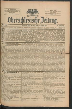 Oberschlesische Zeitung vom 13.08.1908