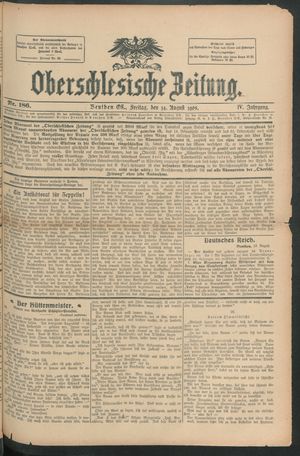Oberschlesische Zeitung vom 14.08.1908