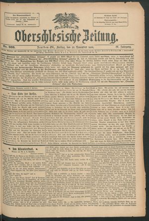 Oberschlesische Zeitung vom 20.11.1908