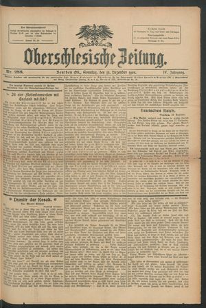 Oberschlesische Zeitung vom 13.12.1908