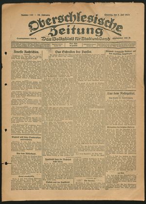 Oberschlesische Zeitung vom 03.07.1923