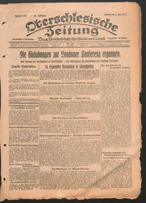 Oberschlesische Zeitung vom 04.07.1924
