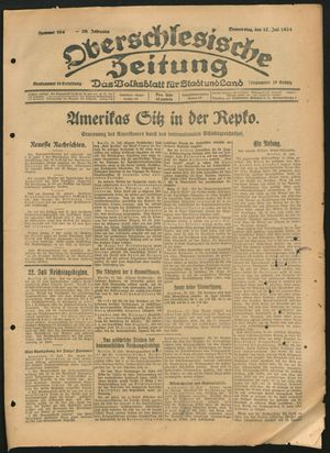 Oberschlesische Zeitung vom 17.07.1924