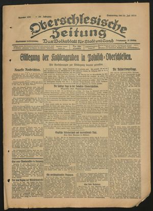 Oberschlesische Zeitung vom 24.07.1924