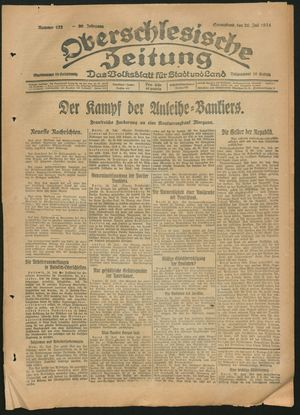Oberschlesische Zeitung vom 26.07.1924