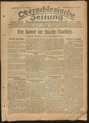 Oberschlesische Zeitung vom 26.07.1924