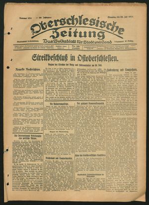 Oberschlesische Zeitung vom 29.07.1924