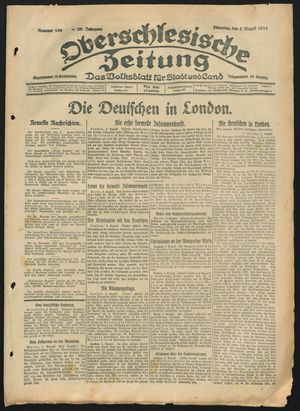 Oberschlesische Zeitung on Aug 5, 1924