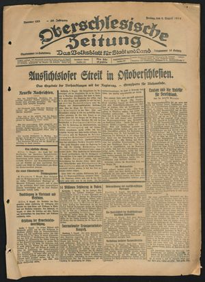 Oberschlesische Zeitung vom 08.08.1924