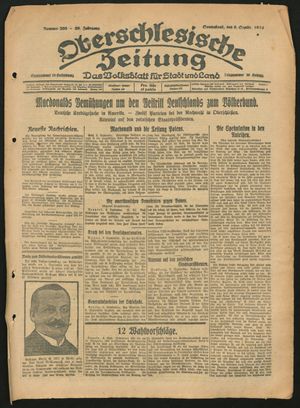 Oberschlesische Zeitung vom 06.09.1924