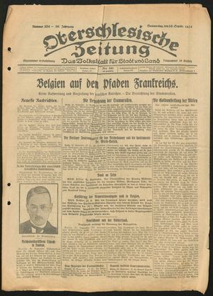 Oberschlesische Zeitung vom 25.09.1924