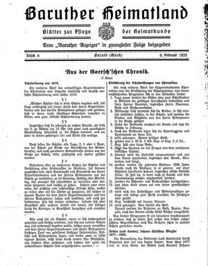 Baruther Heimatland vom 06.02.1933