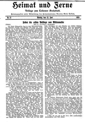 Heimat und Ferne on Jun 12, 1933