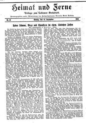 Heimat und Ferne vom 18.09.1933