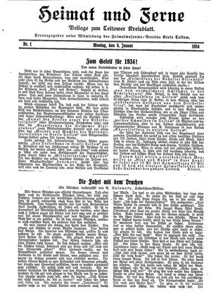 Heimat und Ferne vom 08.01.1934