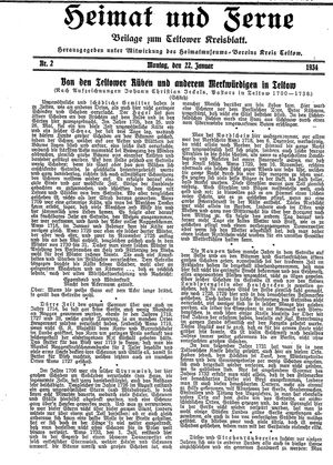 Heimat und Ferne on Jan 22, 1934