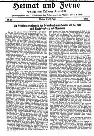 Heimat und Ferne vom 11.06.1934