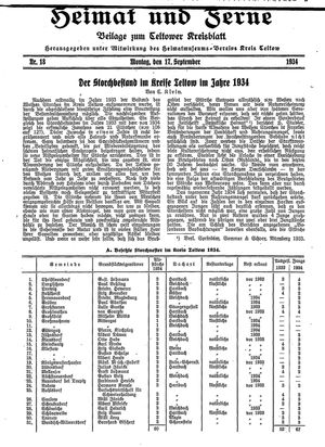Heimat und Ferne on Sep 17, 1934