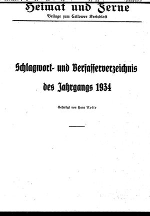 Heimat und Ferne vom 04.02.1935