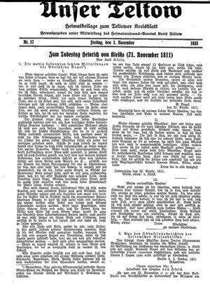 Unser Teltow vom 01.11.1935