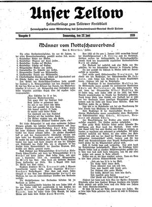 Unser Teltow on Jun 23, 1938