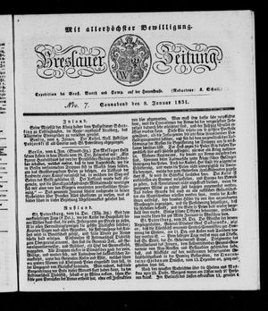 Breslauer Zeitung on Jan 8, 1831