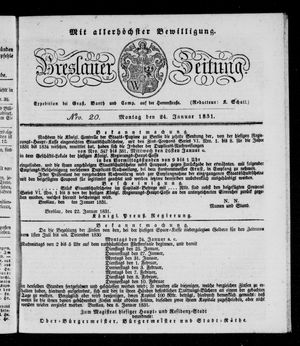 Breslauer Zeitung vom 24.01.1831