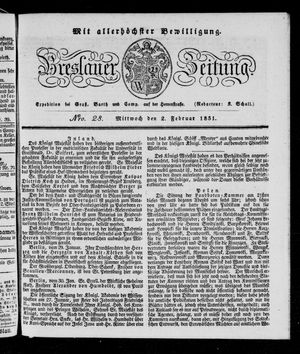 Breslauer Zeitung vom 02.02.1831