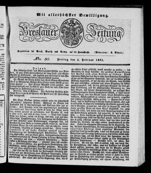 Breslauer Zeitung vom 04.02.1831