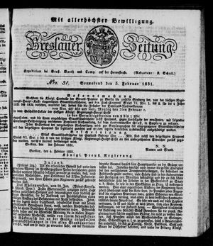 Breslauer Zeitung vom 05.02.1831