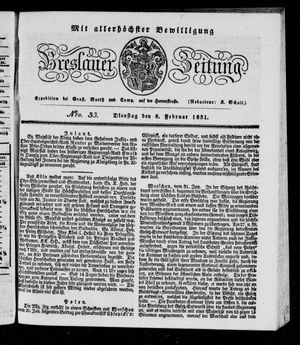 Breslauer Zeitung vom 08.02.1831