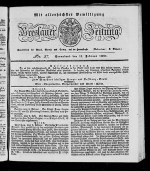 Breslauer Zeitung vom 12.02.1831