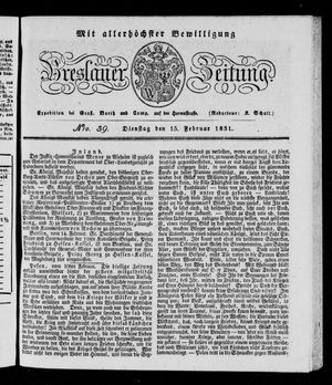 Breslauer Zeitung vom 15.02.1831