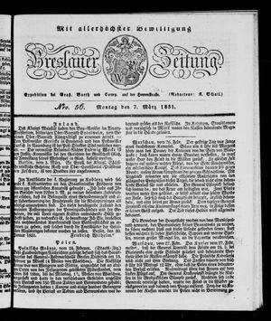 Breslauer Zeitung vom 07.03.1831