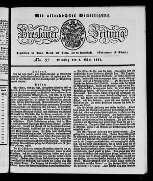 Breslauer Zeitung vom 08.03.1831