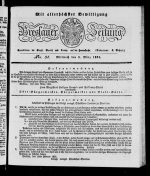 Breslauer Zeitung vom 09.03.1831