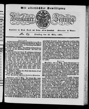 Breslauer Zeitung on Mar 22, 1831