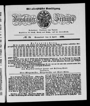 Breslauer Zeitung on Apr 5, 1834