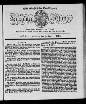 Breslauer Zeitung vom 08.04.1834