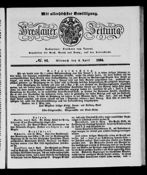 Breslauer Zeitung on Apr 9, 1834
