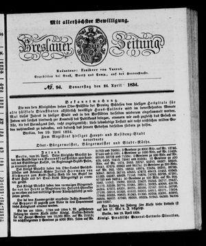 Breslauer Zeitung vom 24.04.1834