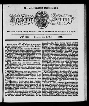 Breslauer Zeitung vom 05.05.1834
