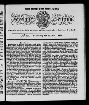 Breslauer Zeitung on May 15, 1834