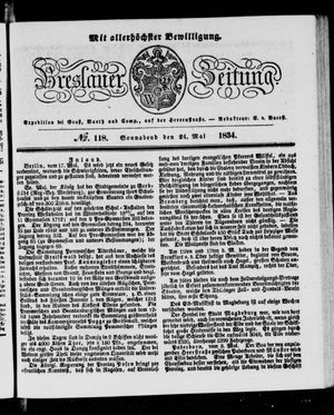 Breslauer Zeitung vom 24.05.1834