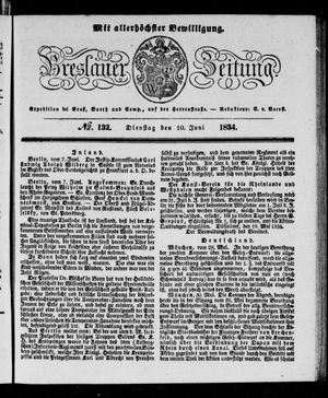 Breslauer Zeitung vom 10.06.1834