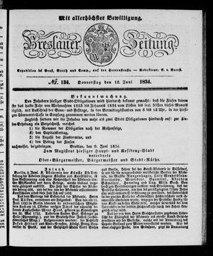 Breslauer Zeitung vom 12.06.1834