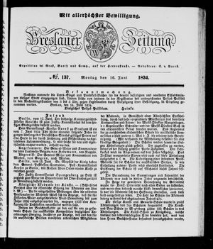 Breslauer Zeitung vom 16.06.1834