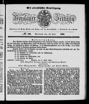 Breslauer Zeitung vom 18.06.1834